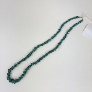 Authentic Turquoise‎ Nugget Necklace 15" Southwest Native American Style
